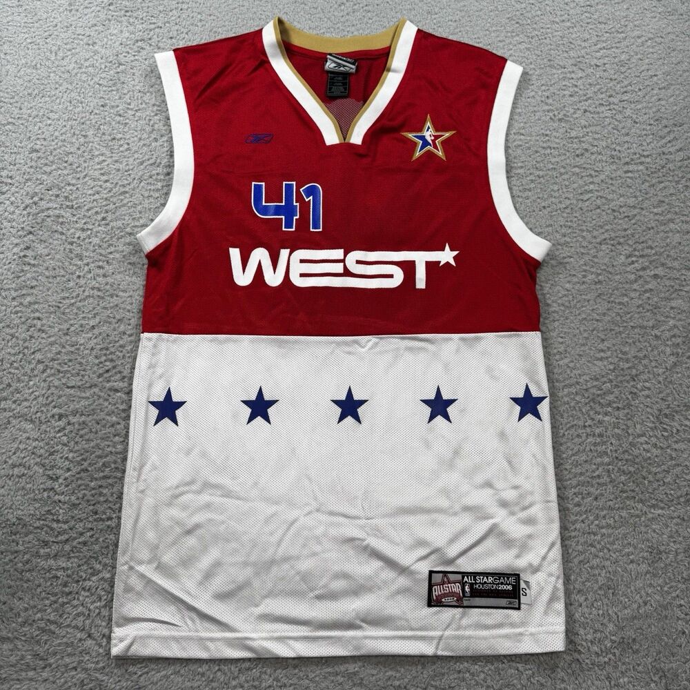 Vintage Reebok 2006 NBA ALL STAR DIRK NOWITZKI #41 Jersey Houston Small